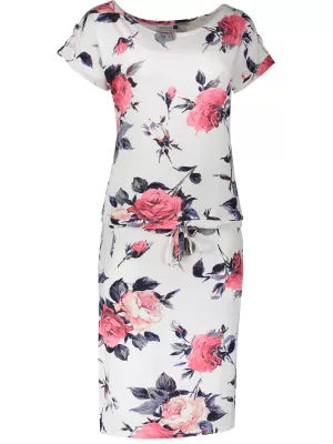 Rochie NUMOCO A203 FLORI ROȘII