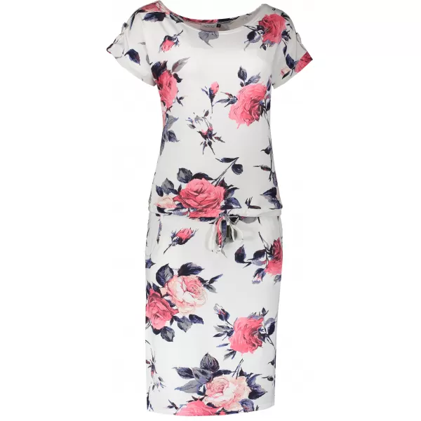  Rochie NUMOCO A203 FLORI ROȘII 