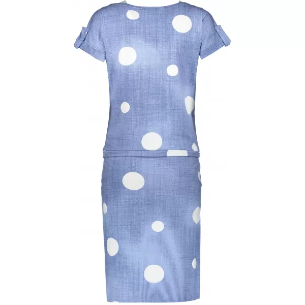  Rochie NUMOCO A203 PUNCTE ALBE 