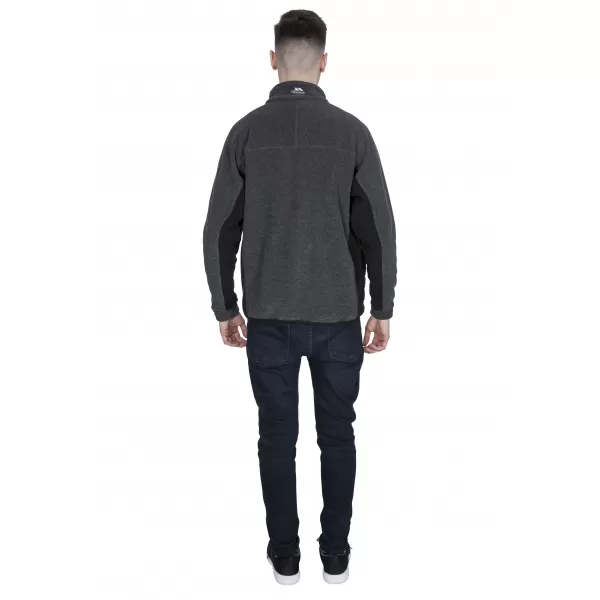  Hanorac pentru bărbați din fleece TRESPASS JYNX NEGRU 