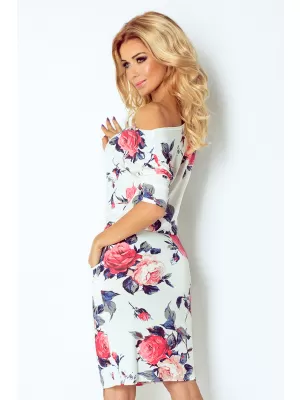 Rochie NUMOCO A13-49 FLORI COLORATE