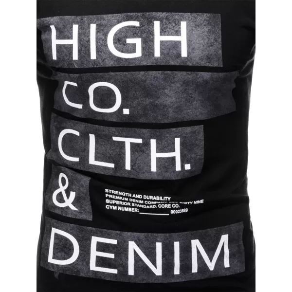  Tricou pentru bărbați OMBRE AS1141 NEGRU 
