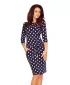 Rochie NUMOCO A13-101 PUNCTE ALBE