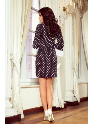 Rochie NUMOCO A232-1 PUNCTE ALBE