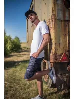 Pantaloni scurţi KILPI ASHER-M KM0240KI GRI ÎNCHIS