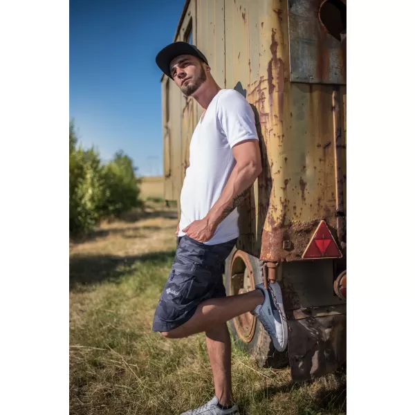  Pantaloni scurţi KILPI ASHER-M KM0240KI GRI ÎNCHIS 