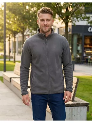 Hanorac pentru bărbați din fleece ALTISPORT DANER MSWP237 GRI DESCHIS