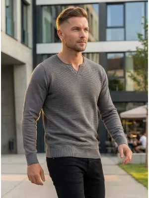 Pulover pentru bărbați ALTISPORT JOANES MPLP075 GRI DESCHIS