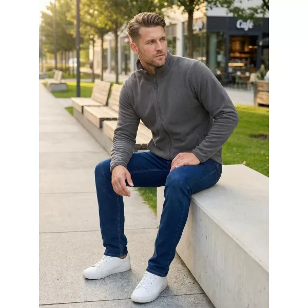  Hanorac pentru bărbați din fleece ALTISPORT DANER MSWP237 GRI DESCHIS 