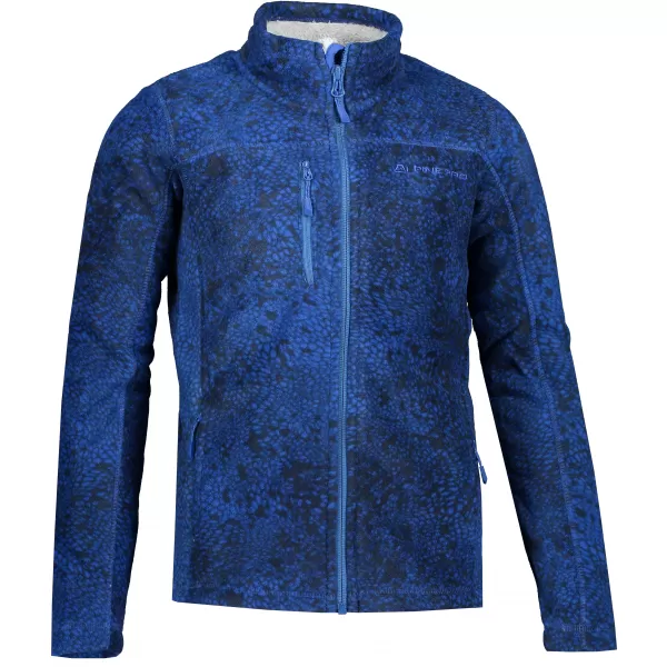  Hanorac fleece pentru copii ALPINE PRO CIRKO KSWP102 ALBASTRU ÎNCHIS 