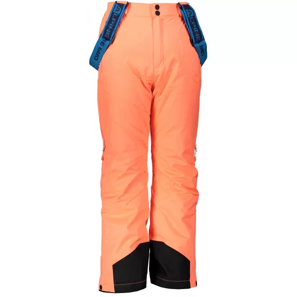  Pantaloni de schi pentru copii ALPINE PRO NUDDO 4 KPAP167 PORTOCALE 