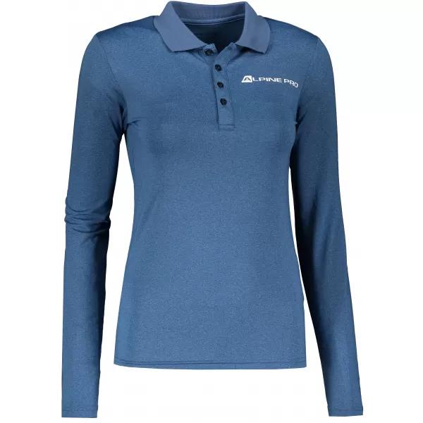  Cămașă funcțională pentru femei cu guler ALPINE PRO STERA LTSP635 ALBASTRU DESCHIS 