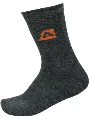 Șosete ALPINE PRO OTHAR USCP058 REPERE GRI ÎNCHIS/PORTOCALIU