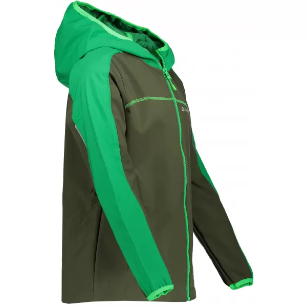  Geaca softshell pentru baieti ALPINE PRO NOOTKO 7 KJCP144 VERDE ÎNCHIS 