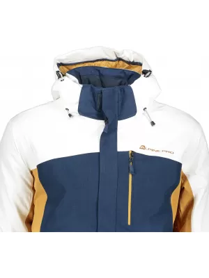 Geacă de schi pentru bărbați ALPINE PRO SARDAR 3 MJCP369 ALB