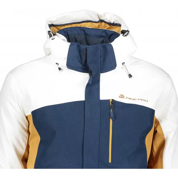  Geacă de schi pentru bărbați ALPINE PRO SARDAR 3 MJCP369 ALB 