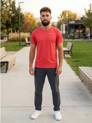 Cămașa funcțională a bărbaților ALPINE PRO OHVICE MTSN496 ROŞU