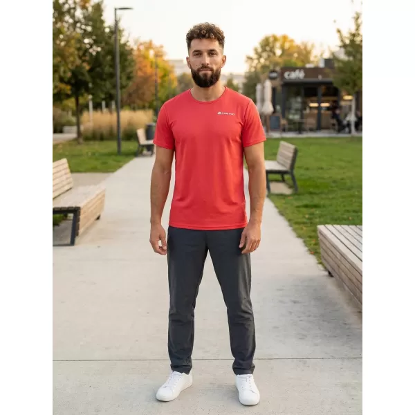  Cămașa funcțională a bărbaților ALPINE PRO OHVICE MTSN496 ROŞU 