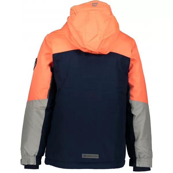  Geaca de schi pentru copii ALPINE PRO SARDARO 2 KJCP154 PORTOCALIU/GRI 