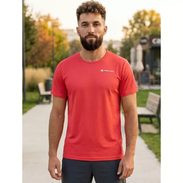  Cămașa funcțională a bărbaților ALPINE PRO OHVICE MTSN496 ROŞU 