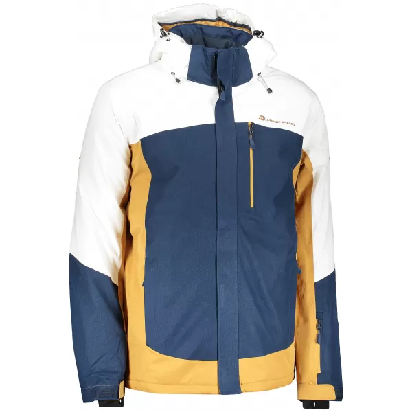  Geacă de schi pentru bărbați ALPINE PRO SARDAR 3 MJCP369 ALB 