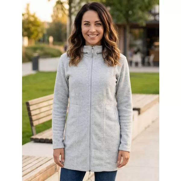  Panouri de fleece extinse pentru femei ALPINE PRO SYLVA LCTP109 GRI DESCHIS 
