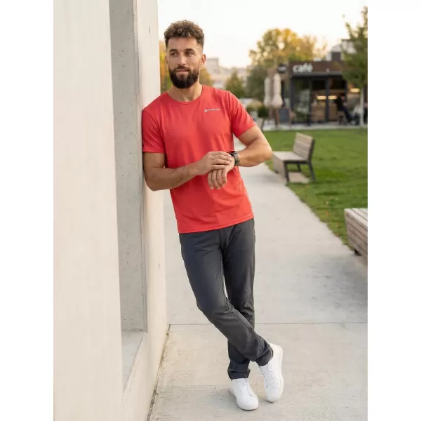  Cămașa funcțională a bărbaților ALPINE PRO OHVICE MTSN496 ROŞU 