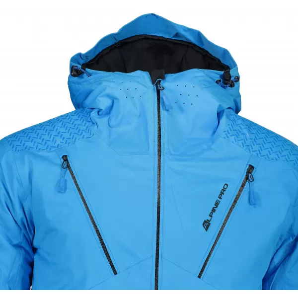  Geacă de schi pentru bărbați ALPINE PRO MIKAER 3 MJCP368 ALBASTRU DESCHIS 