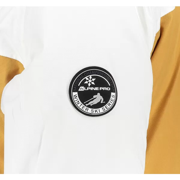  Geacă de schi pentru bărbați ALPINE PRO SARDAR 3 MJCP369 ALB 