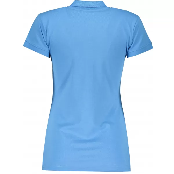  Tricou pentru femei cu guler ALPINE PRO ZENDAYA LTSP643 ALBASTRU 