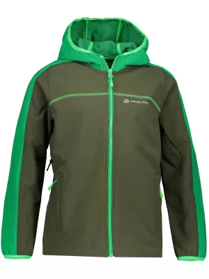 Geaca softshell pentru baieti ALPINE PRO NOOTKO 7 KJCP144 VERDE ÎNCHIS