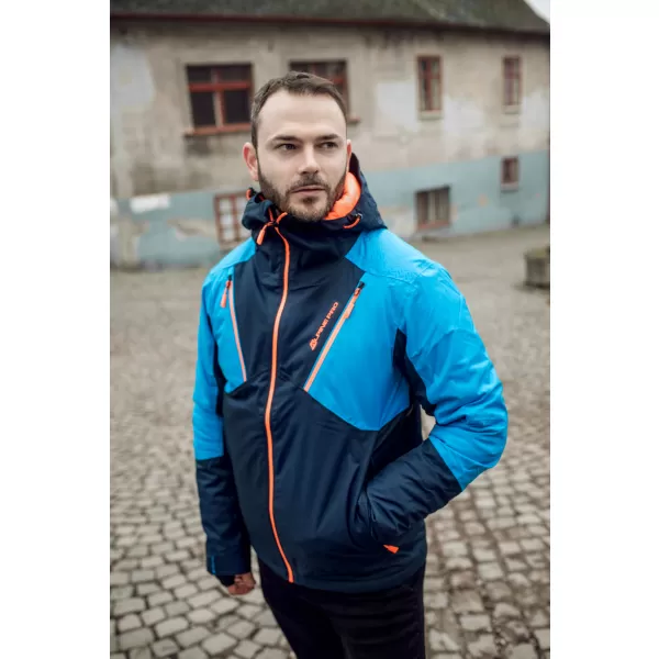  Geacă de schi pentru bărbați ALPINE PRO MIKAER 3 MJCP368 ALBASTRU ÎNCHIS 