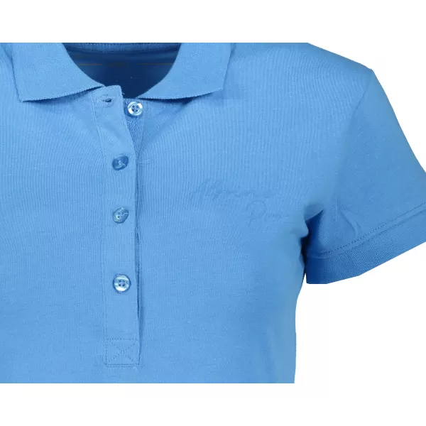  Tricou pentru femei cu guler ALPINE PRO ZENDAYA LTSP643 ALBASTRU 