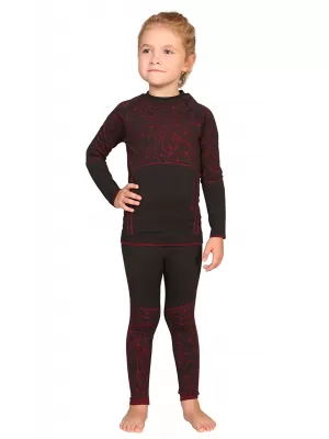 Pantaloni termici pentru copii ALPINE PRO KRATHIOSO 4 KUNP016 ROZ