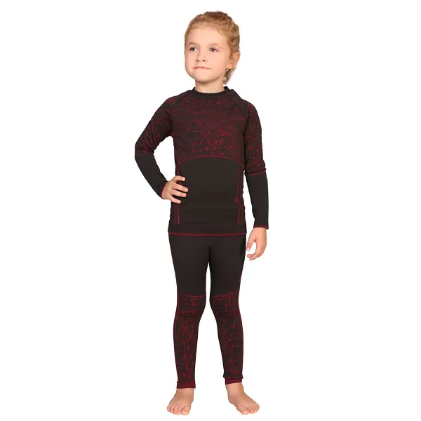  Pantaloni termici pentru copii ALPINE PRO KRATHIOSO 4 KUNP016 ROZ 