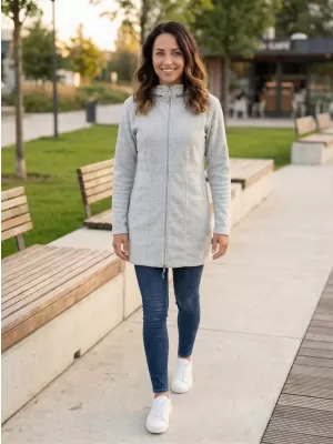 Panouri de fleece extinse pentru femei ALPINE PRO SYLVA LCTP109 GRI DESCHIS