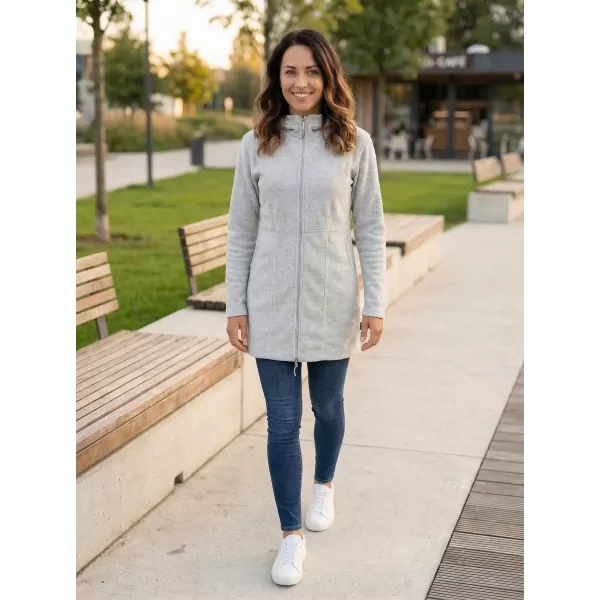  Panouri de fleece extinse pentru femei ALPINE PRO SYLVA LCTP109 GRI DESCHIS 