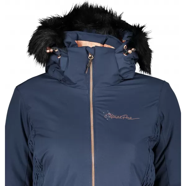 Jacheta de iarnă pentru femei ALPINE PRO MEMKA 4 LJCP355 ALBASTRU ÎNCHIS 