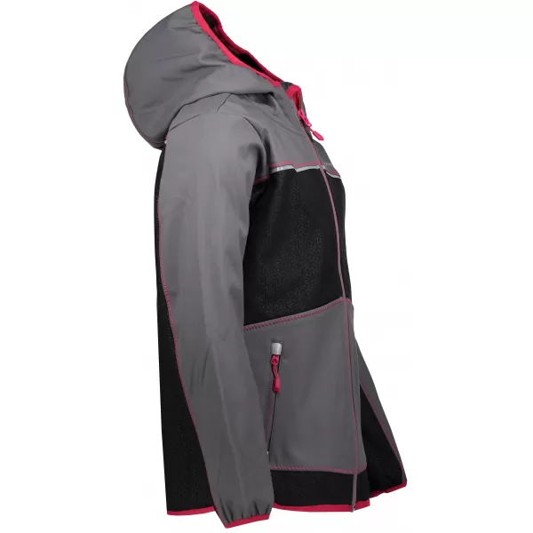  Jachetă softshell pentru copii ALPINE PRO STORMO 2 KJCP146 GRI/ROZ 