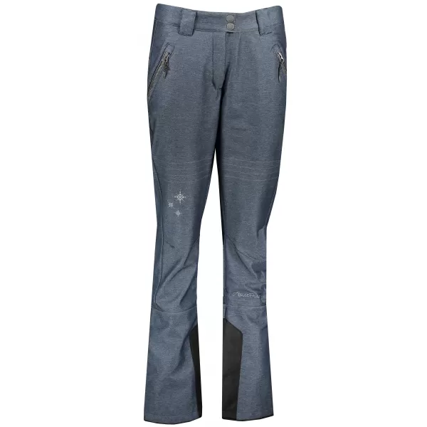  Pantaloni de softshell de iarnă pentru femei ALPINE PRO KARIA 4 LPAP373 ALBASTRU ÎNCHIS 