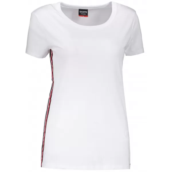  Tricou pentru femei cu mâneci scurte SAM 73 WT 782 ALB 