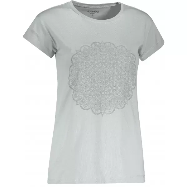  Tricou pentru femei cu mâneci scurte SAM 73 LTSP534 GRI DESCHIS 