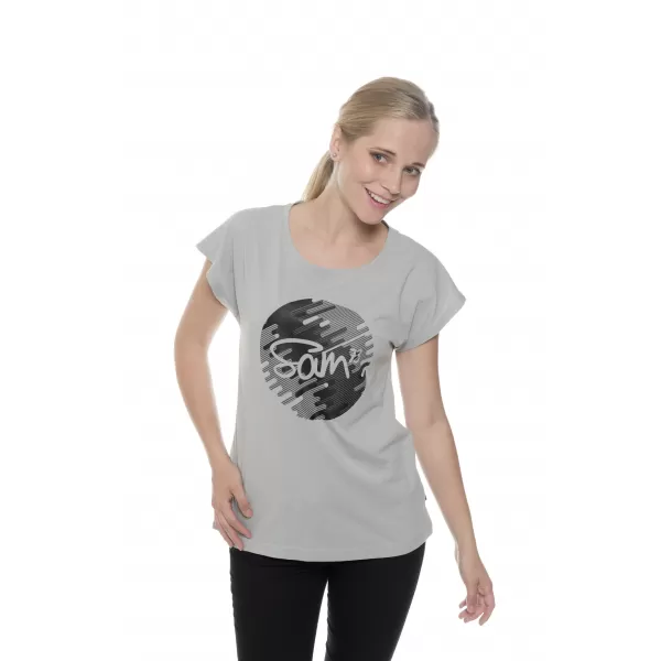  Tricou pentru femei cu mâneci scurte SAM 73 LTSP541 GRI DESCHIS 