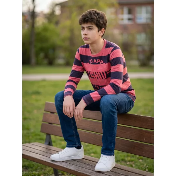  Băiat t -hirt cu mâneci lungi SAM 73 BT 533 ROŞU 