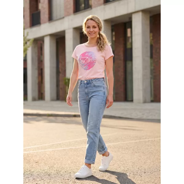  Tricou pentru femei cu mâneci scurte SAM 73 LTSP541 ROZ DESCHIS 