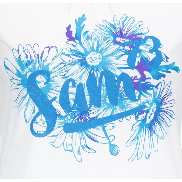  Tricou pentru femei cu mâneci scurte SAM 73 LTSP540 ALB 