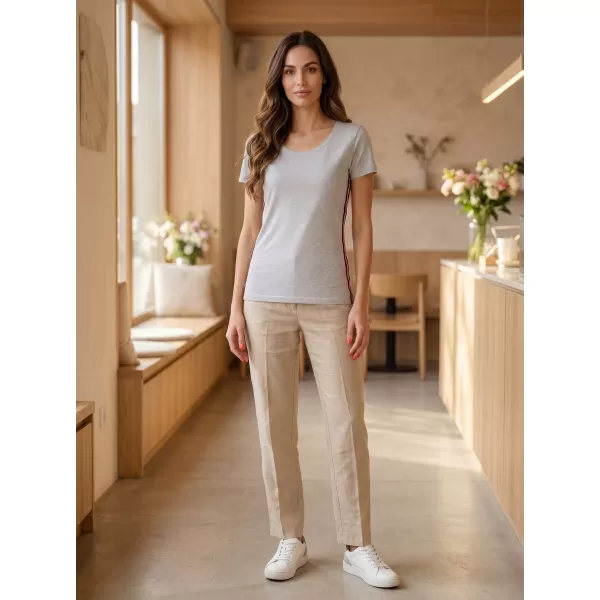  Tricou pentru femei cu mâneci scurte SAM 73 WT 782 GRI DESCHIS 