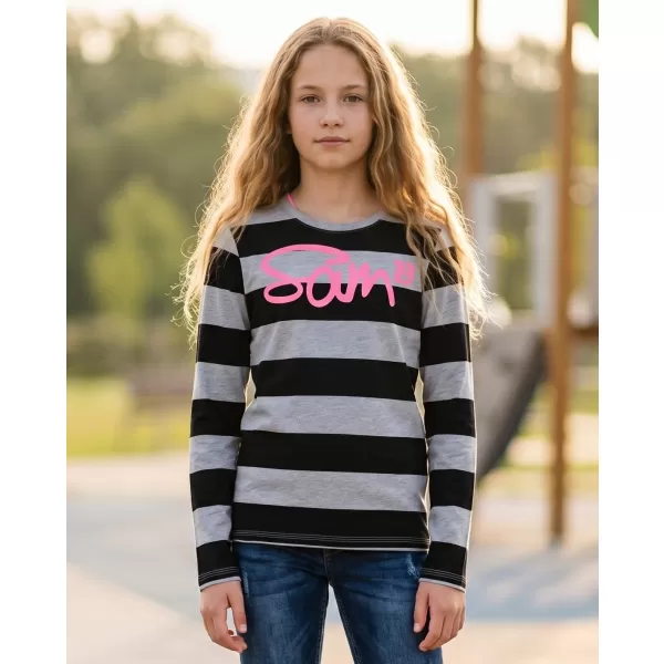  Tricou t -thirt cu mâneci lungi SAM 73 GT 534 GRI DESCHIS 