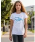 Tricou de fată cu mâneci scurte SAM 73 GT 529 ALB
