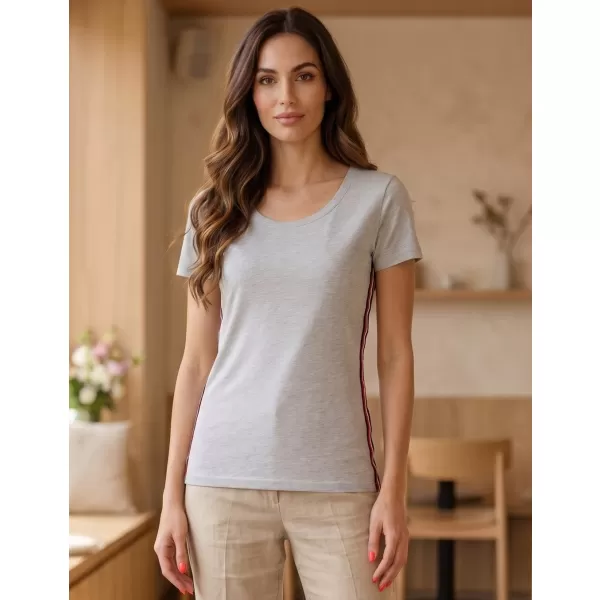  Tricou pentru femei cu mâneci scurte SAM 73 WT 782 GRI DESCHIS 